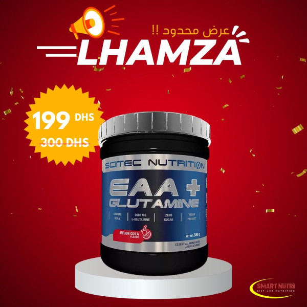 EAA + Glutamine 300g - Scitec Nutrition- Promo L'Hamza