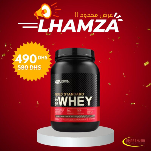 Gold whey standard 909g - Optimum Nutrition- Promo L'Hamza